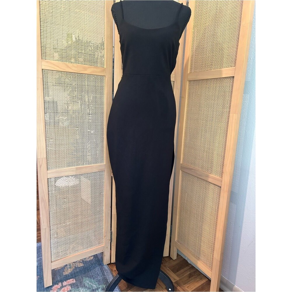 Lovers + Friends Black Strapless Maxi Dress